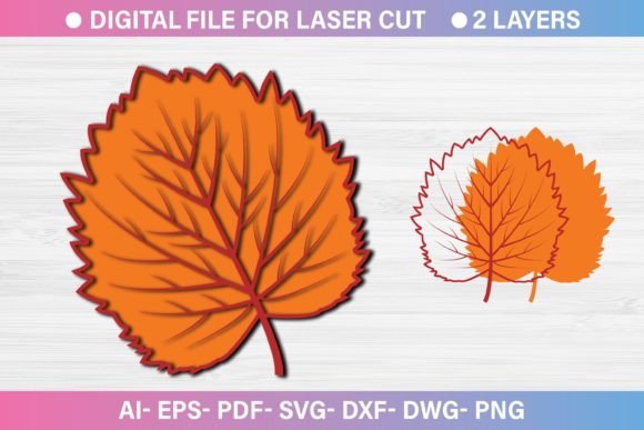 3D Autumn Leaves Paper Cut SVG File Review