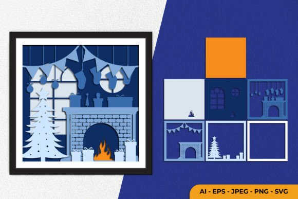 3D Christmas Scene Layered Papercut Review