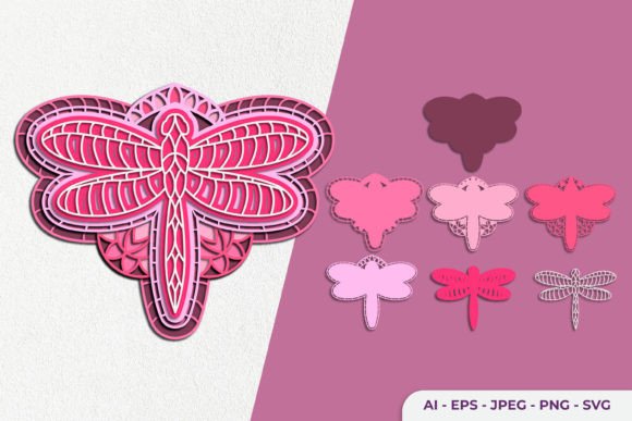 3D Dragonfly Layered Papercut: An Embroidery Review