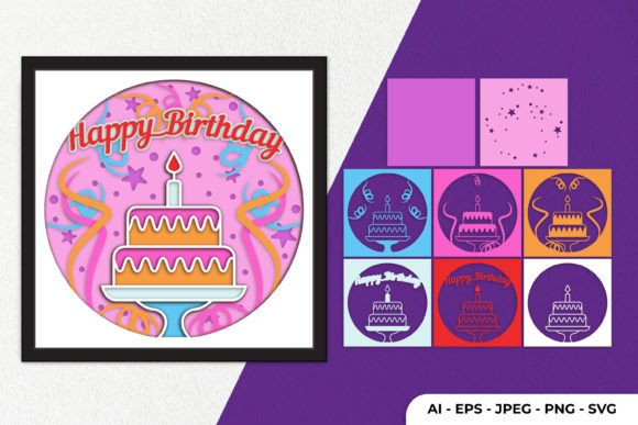 3D Happy Birthday Layered Papercut Review