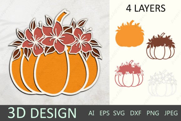 3D Layered Pumpkin SVG: Graphics & Crafts Review