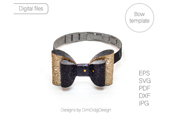 3D SVG Bow Tie Template for Objects Branding