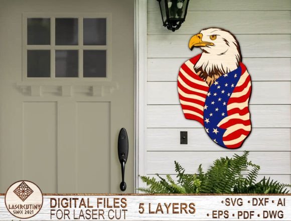 American Eagle 3D Layered SVG: Graphics & Templates Review