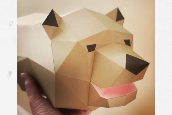 Bear Head 3D SVG: Animals Paper Sculpture Review