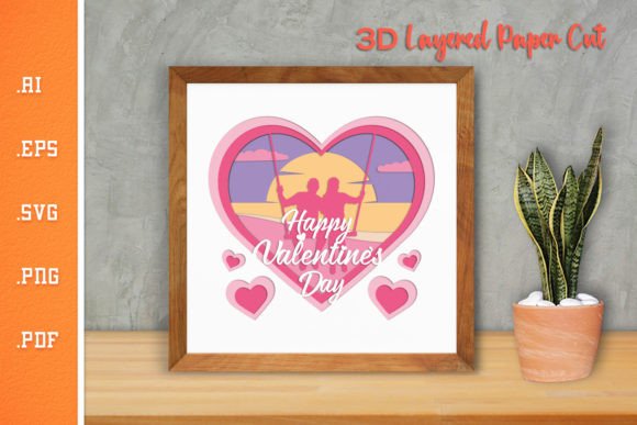 Happy Valentines Day 3 - 3D Paper Cut: Graphics & Crafts Review