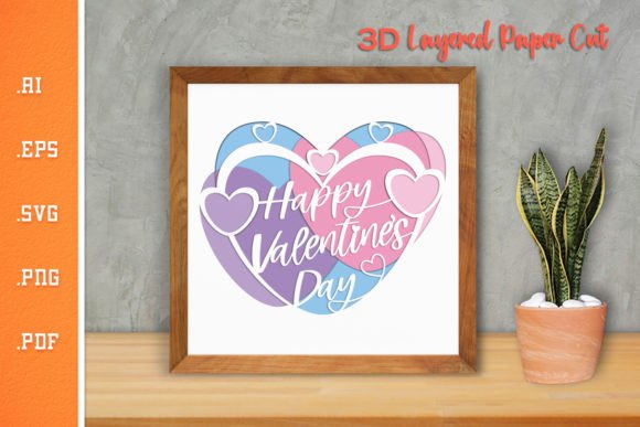 Happy Valentines Day 7 Graphics for Crafts
