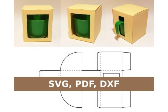 Mug Box 3D SVG for Premium Gift Boxes