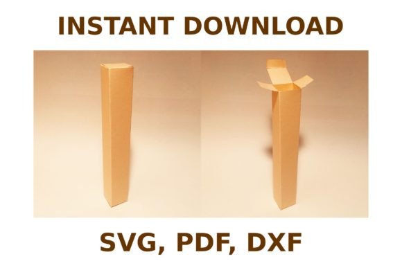 Pen Box Template: 3D SVG Shapes for Brand Packaging