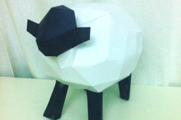 Sheep Paper Sculpture: 3D SVG Animals Asset Review