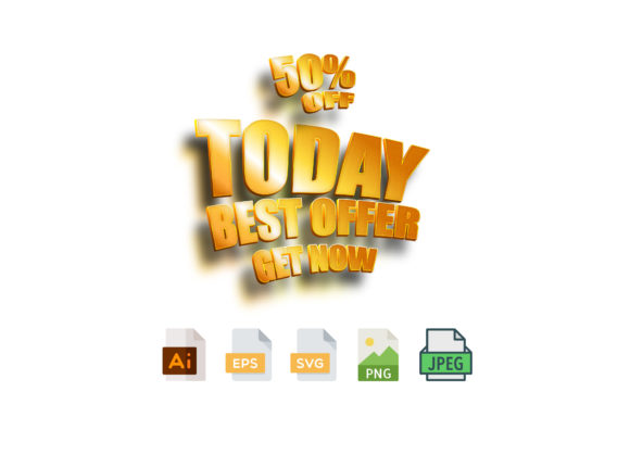 Today Best Offer Get Now 3D SVG Graphics & Templates